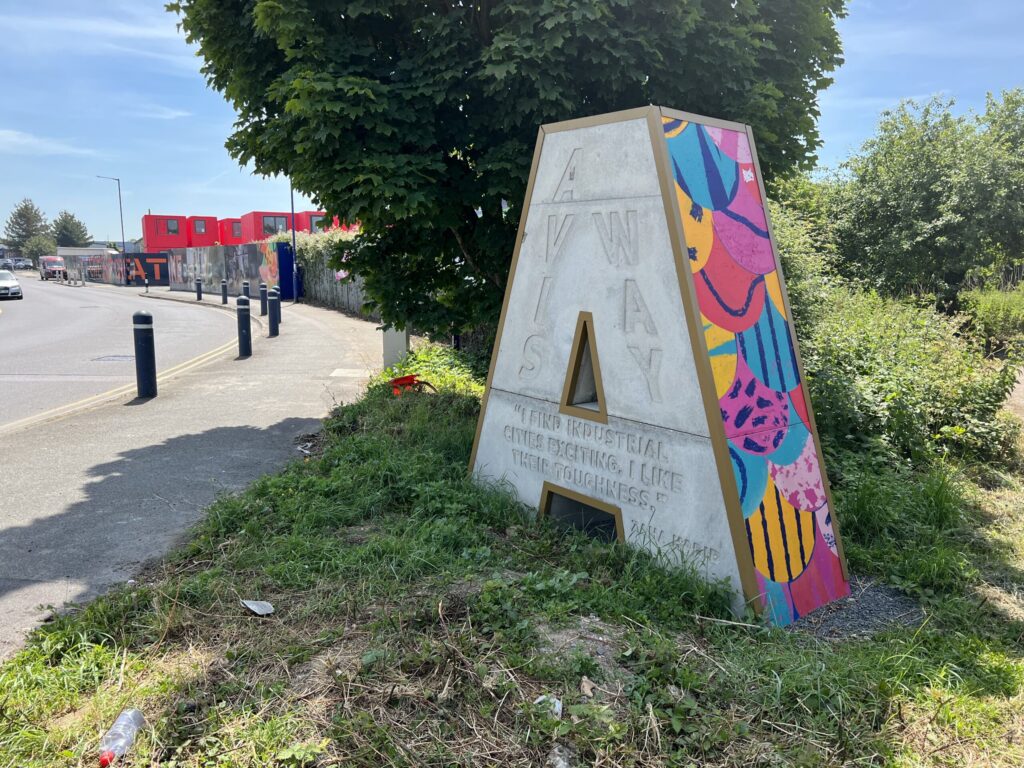 One of Richard's sculptures in Avis Way