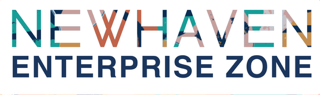 Newhaven Enterprise Zone (word only) on white background